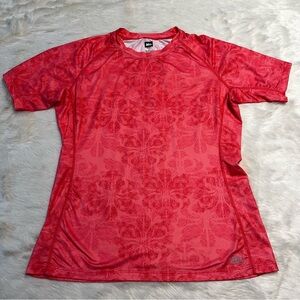 REI like new‎ pink floral technical t-shirt size large